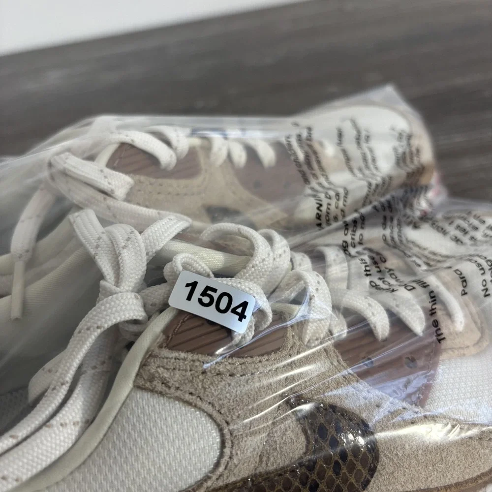 Nike Air Max 90 Shoes Womens Size 7.5 Brown Mesh Sneaker Low Top DX9502-100